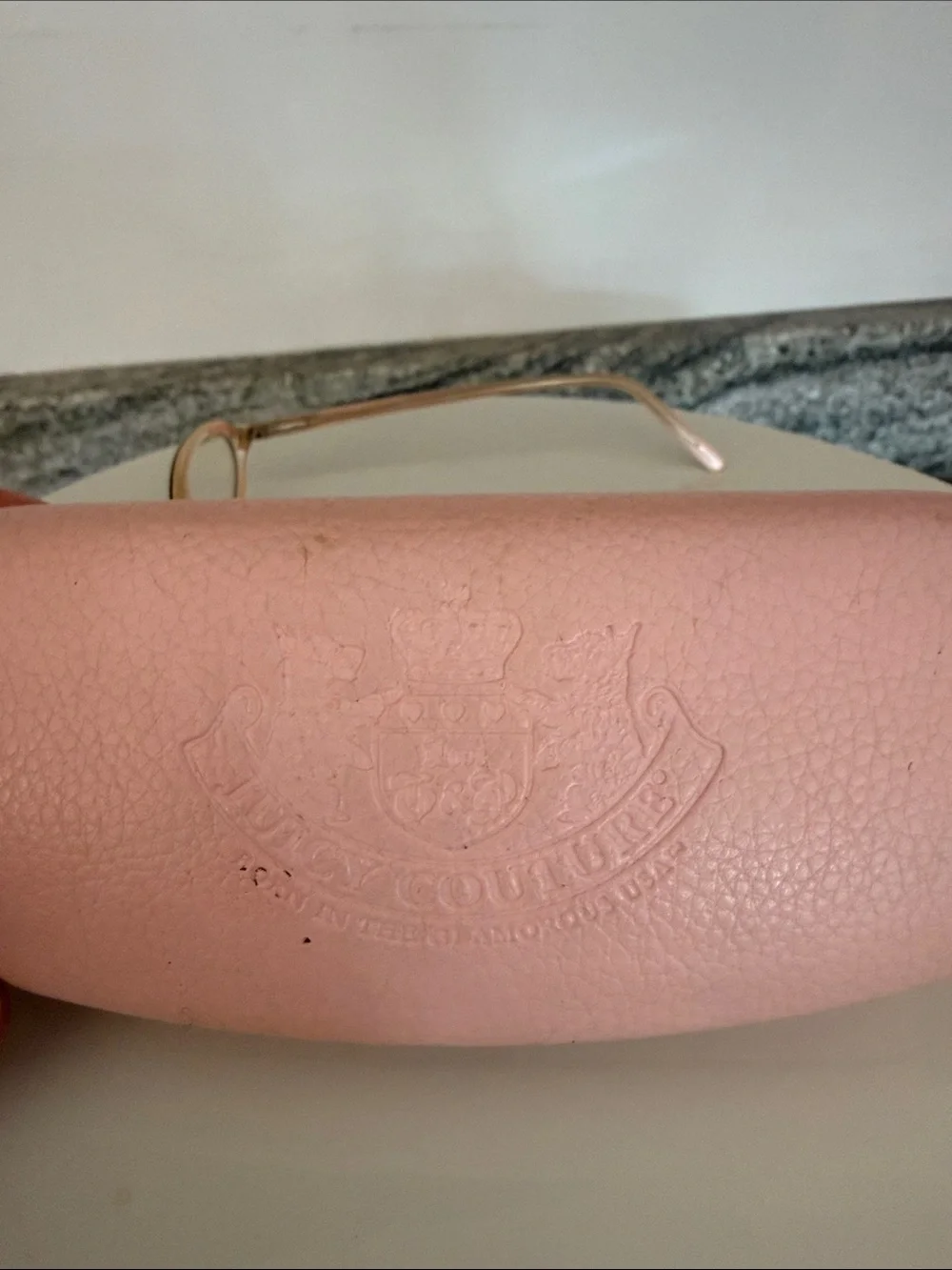 Juicy Couture Black and light pink prescription glasses with Pink Case